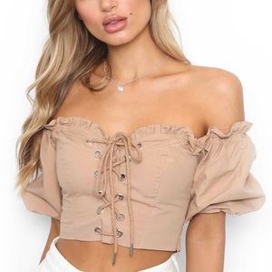 I AM GIA Alta top - S - Tan